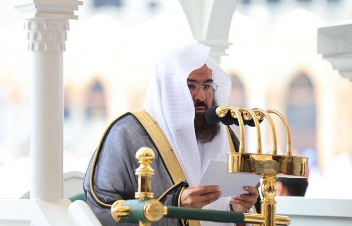 معالي الشيخ الأستاذ الدكتور عبدالرحمن السديس يوجّه كلمةً لحجاجِ بيتِ اللهِ الحرام بمناسبةِ عشرِ ذي الحجة: اغتنموا شرفَ الزمانِ والمكان، وحقّقوا مقاصدَ الحج، والتزموا بالأنظمةِ والتعليمات