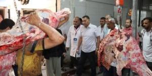 محافظ القليوبية يتفقد مجزر حي غرب شبرا الخيمة استعدادا لاستقبال عيد الأضحى