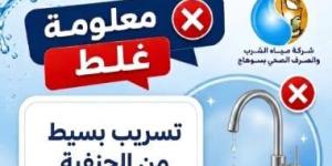 "كل نقطة بتفرق".. مياه سوهاج توضح أخطاء عند استخدام المياه