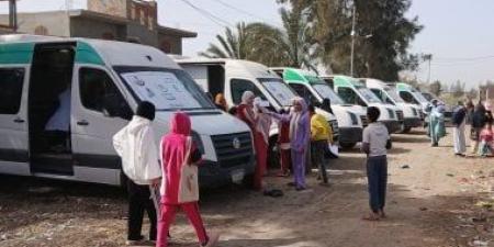 صحة المنيا تطلق قافلة طبية مجانية بقرية طرفا القبلية ضمن حياة كريمة