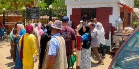 حدائق القناطر الخيرية تواصل استقبال المواطنين فى خامس أيام عيد الأضحى المبارك