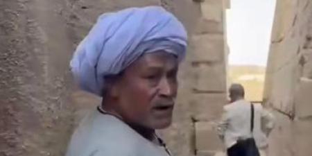 وفاة حارس معبد الكرنك مبارك عبد الباسط بعد أيام من واقعة إكرامية سائح.. اعرف القصة
