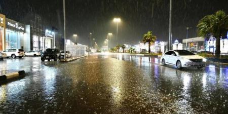 أمطار على منطقة جازان