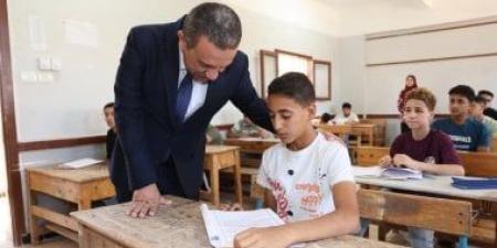 تفاصيل اليوم الأول لامتحانات الشهادة الإعدادية بالمنوفية.. فيديو وصور