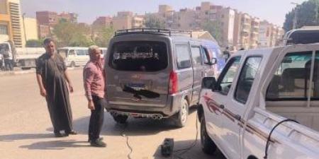 جهاز شئون البيئة بالشرقية يفحص عوادم 149 سيارة للتأكد من مطابقتها للاشتراطات