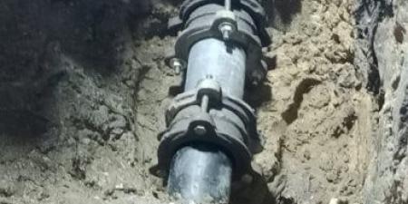 مياه القناة: إصلاح كسر مفاجئ بخط مياه بقرية الحجاز وانتظام الخدمة