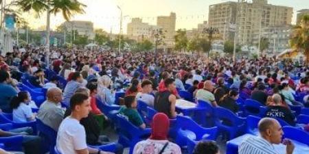 احتشاد جماهير البحيرة لمشاهدة مباراة مصر وإيران فى كأس العالم