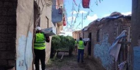 توزيع كراتين مواد غذائية على 700 أسرة بقرى مركز الحامول بكفرالشيخ