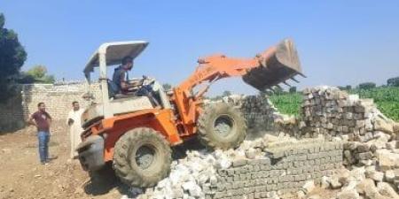 محافظ المنوفية: إزالات فورية لعدد من حالات التعدى على الأراضى الزراعية