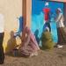 "بالرسم هنجمل بلدنا".. مشاركة شباب عزبة البرج فى تطوير شوارع دمياط