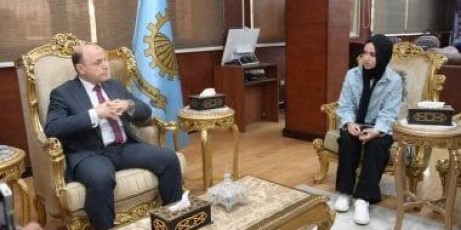 محافظ الغربية يكرم سلمى أشرف بعد حصدها المركز الثانى عالميا فى ISEF