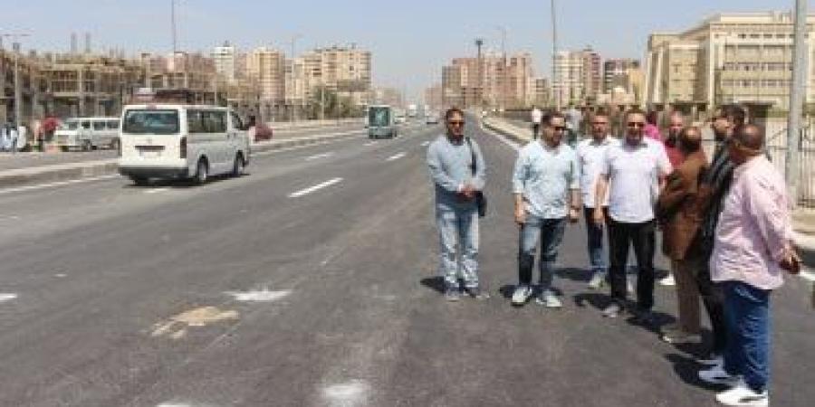 محافظ القليوبية يفتتح طريق القاهرة الإسكندرية الزراعي ببنها بعد انتهاء الصيانة