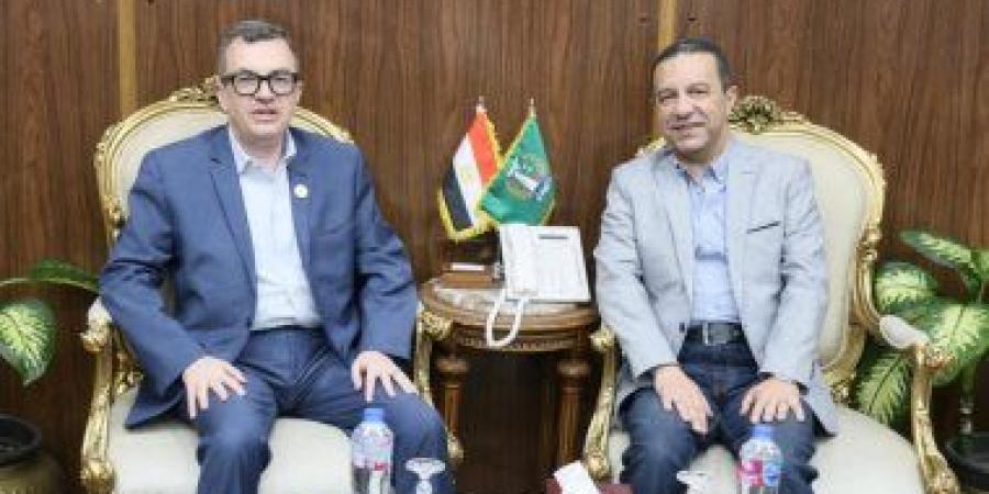 محافظ المنوفية يستقبل وزير التخطيط لمتابعة معدلات تنفيذ الخطة الاستثمارية