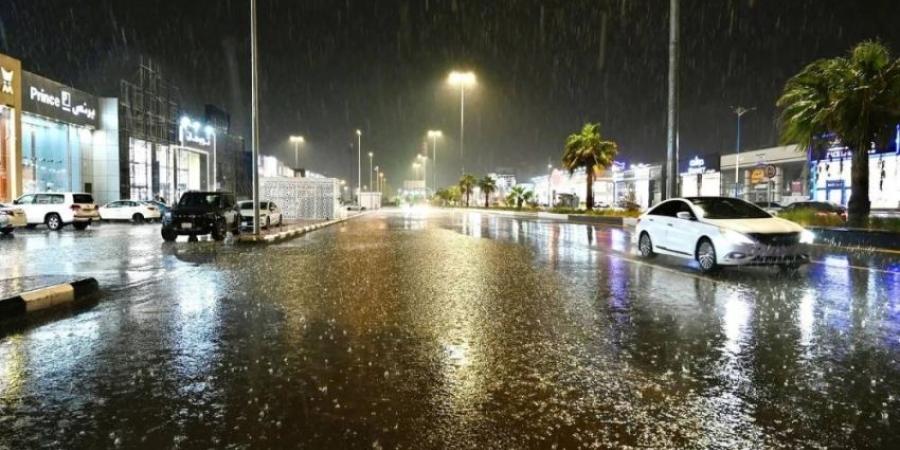 أمطار على منطقة جازان