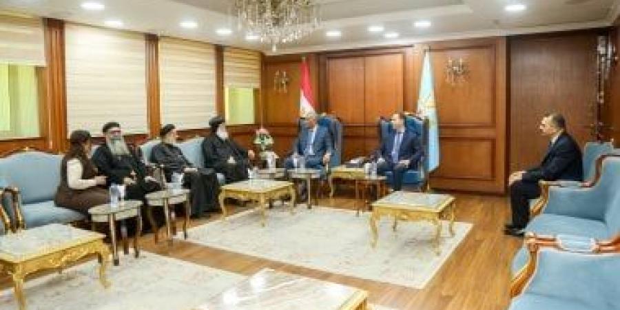 محافظ كفر الشيخ يستقبل وفد الكنيسة للتهنئة بعيد الأضحى المبارك