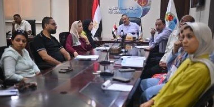 رئيس «مياه القناة» يبحث رفع كفاءة أحواض التهوية والترسيب بمحطة MK ببورسعيد