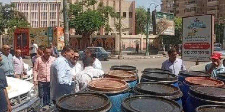 ضبط سيارة محملة بزيوت غير صالحة للاستهلاك الآدمى بالمنيا