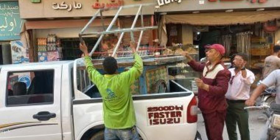ضبط 125 مخالفة فى حملة لشرطة المرافق على الأسواق بحى شرق سوهاج