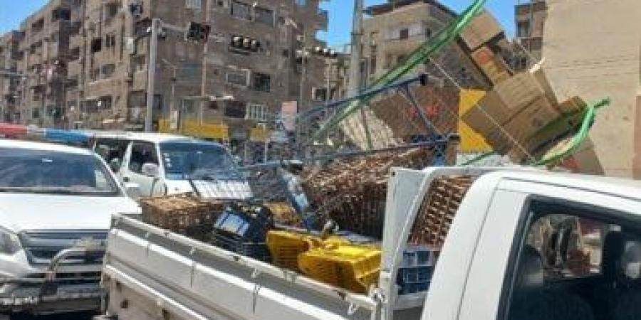 ضبط ومصادرة 630 مخالفة في حملة مكبرة لشرطة المرافق بحى شرق سوهاج